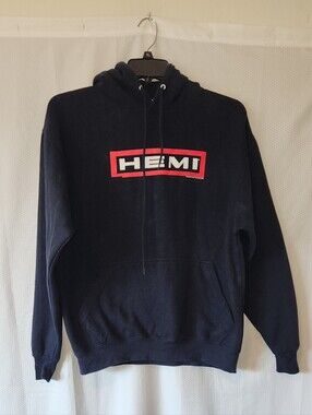 HEMI Logo Black Hoodie with Red Accents Size XLarge